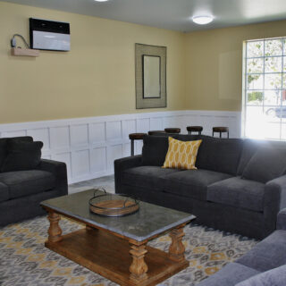 Furnished apartment living space