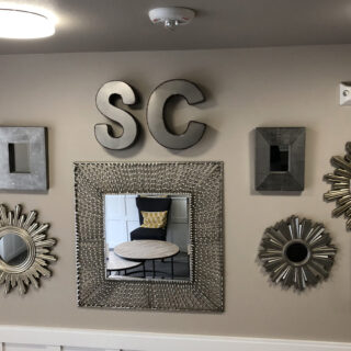 Wall art in the lobby