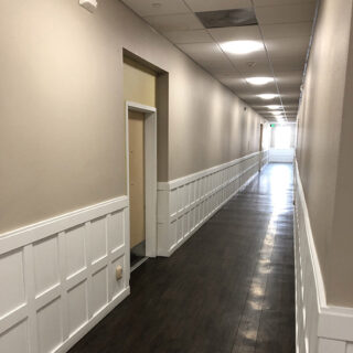 Hallway to apartments