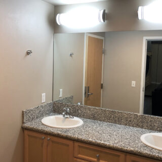 Bathroom with his and hers sinks